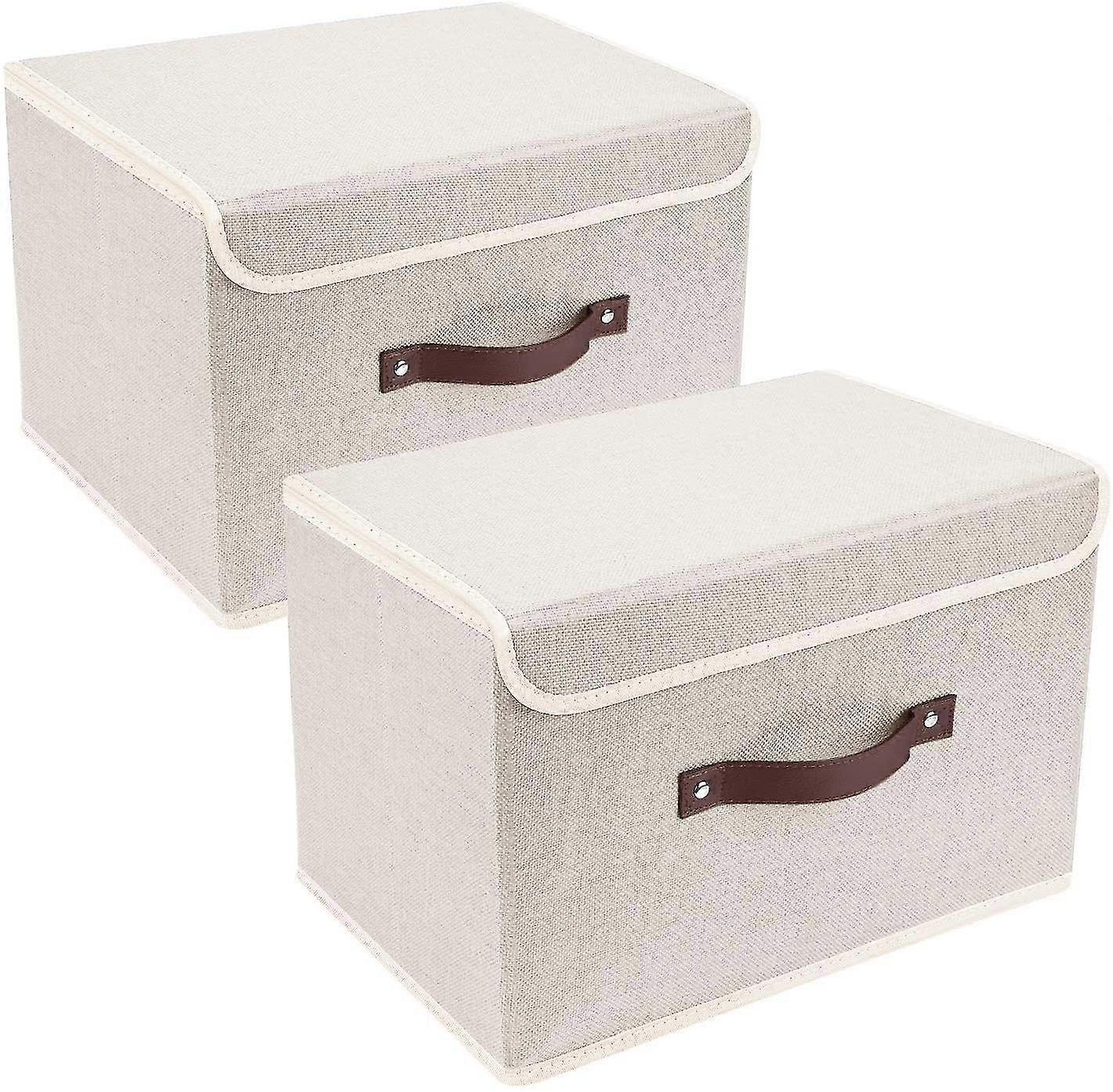 Foldable Storage Bins 2 Pack Storage Boxes