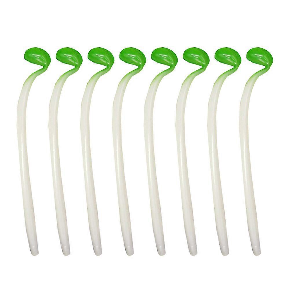 8pcs Simulation Bean Sprout Ornaments Artificial Vegetable Props Fake Food Models