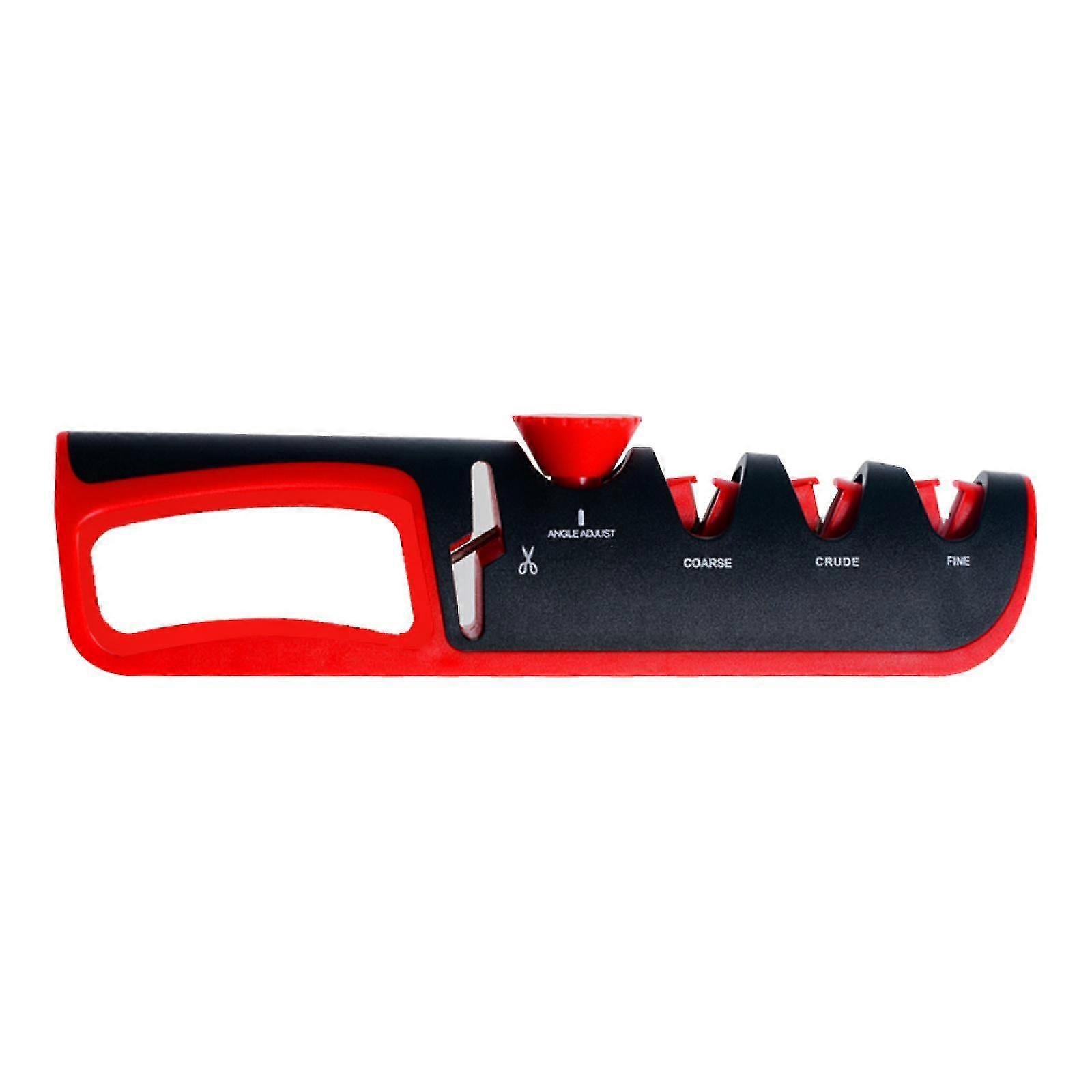 Wak knife sharpener 5 in 1 adjustable angle black red kitchen grinding machine professional knife scissors sharpening tools