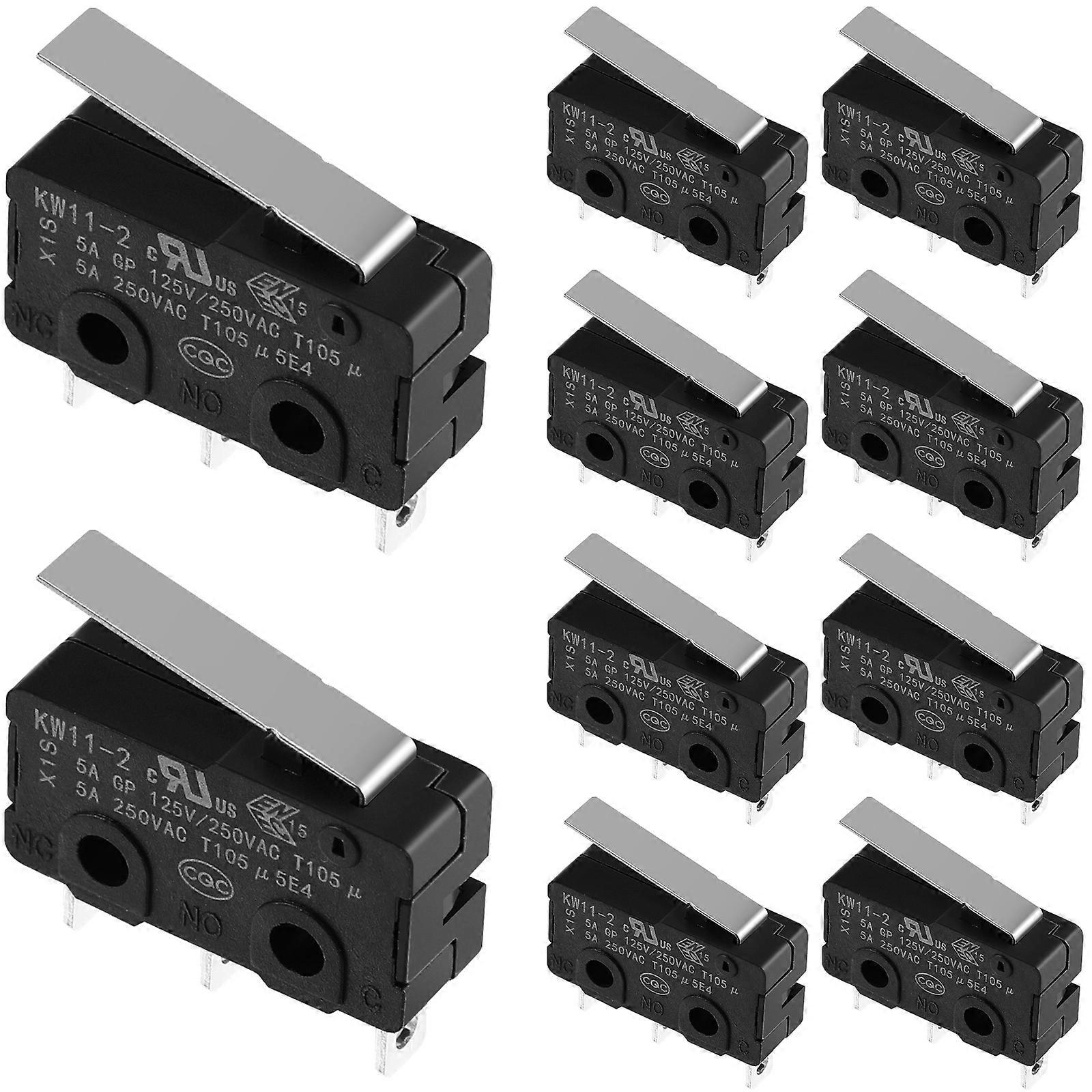 10 Pcs Micro Switches Multifunctional Miniature Limit Switches with Large Current