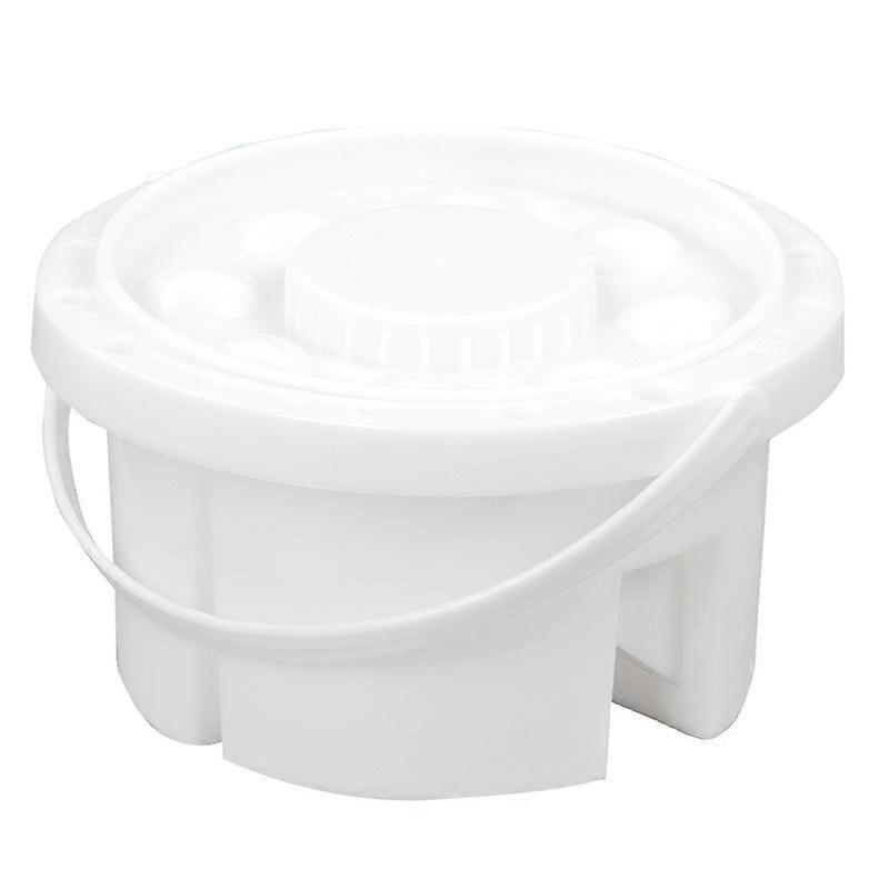Paint plastic bucket white