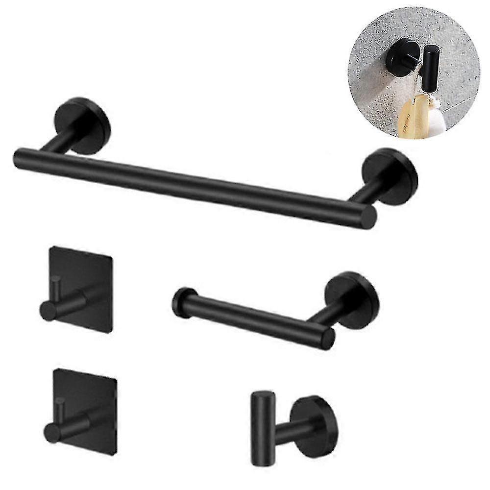 Baderomsutstyr sett 5-delt rustfritt stål bad tilbehør kit