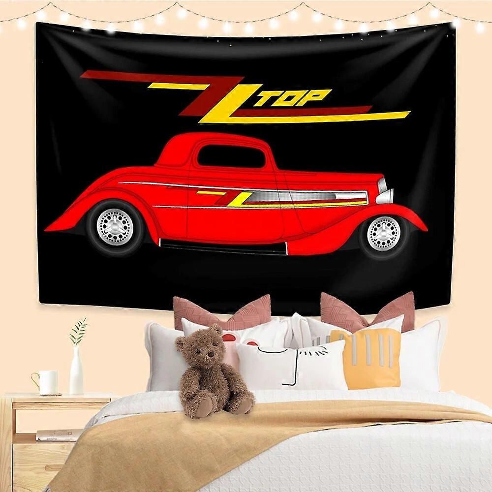 DLELVブルースロックバンドタペストリーZZトップス壁掛け家の装飾寝室寮の背景布コンサートの装飾