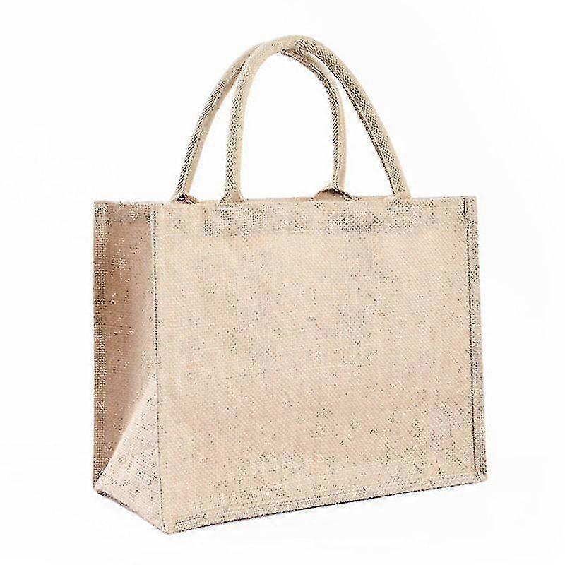 Portable Jute Reusable Tote Shopping Bag Grocery Storage Pouch|shopping Bags