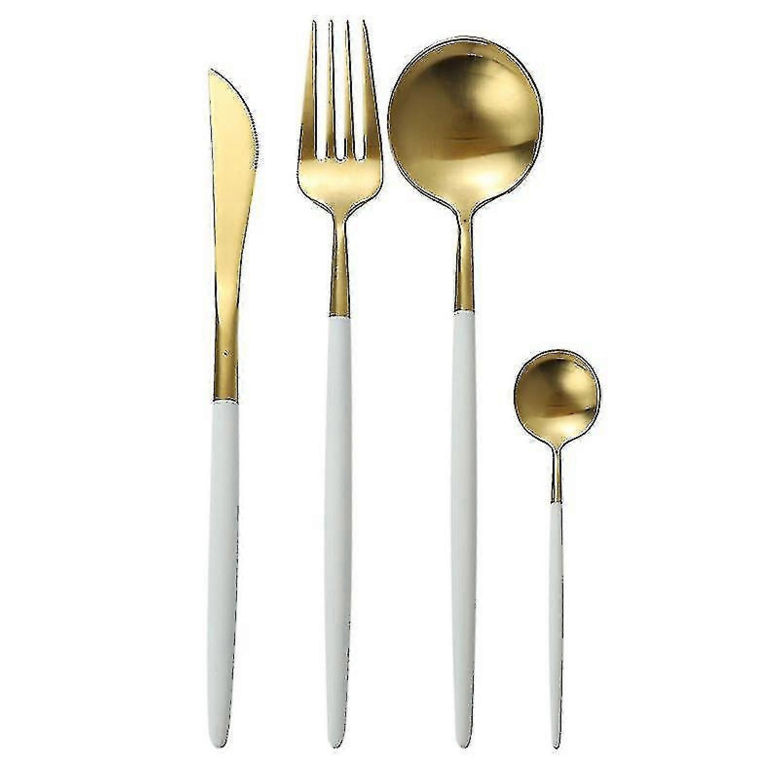 Stainless Steel Flatware Set Including Fork Spoons Knives Tableware Home Bar