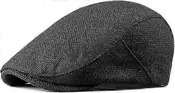 Pánské Plochá čepice Newsboy Cap Baret Cap z bavlny Netopýří klobouk na jaro a podzimtmavě béžová
