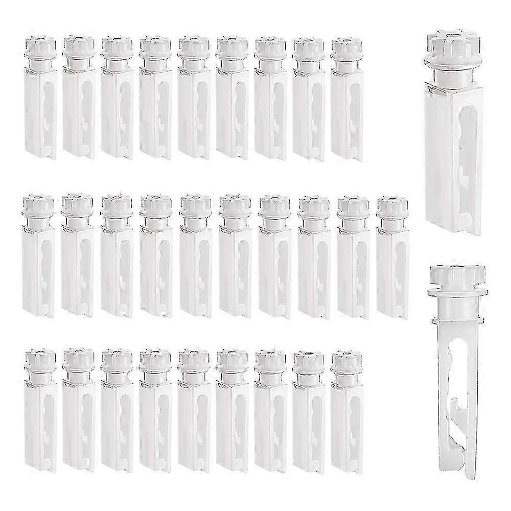 30Pcs Vertical Blind Stem Replacement White Stems for Vertical Window Blind Vertical Blind Carrier