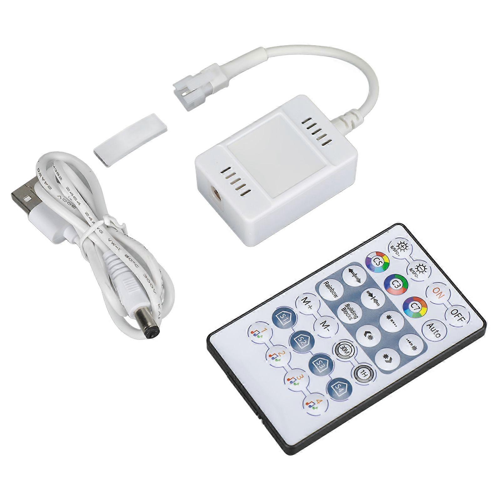 5V RGB Light Strip Controller WIFI APP Remote Control 3Pin with USB Cable for Home Bar KTV