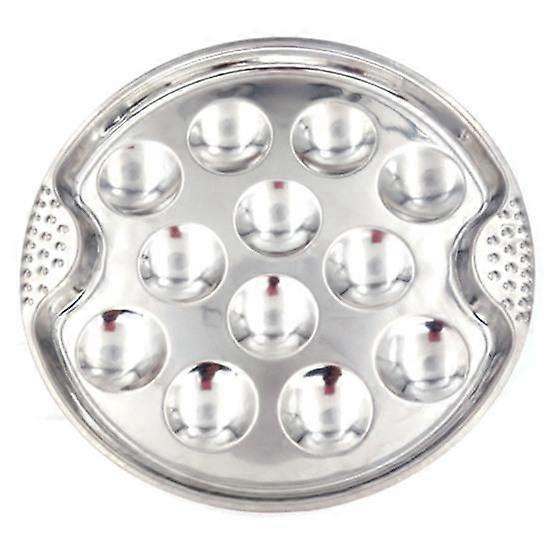 Escargot Plate Easy Clean 12-Holes Heat-resistant Lightweight Server Snail Plate for Escargot