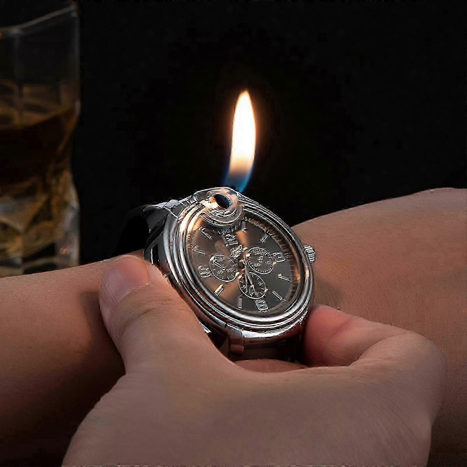 Vintage Antique Lighter, Reusable Windproof Lighter, Cool Watch Lighter, Unique Birthday For Men Husband Boyfriend