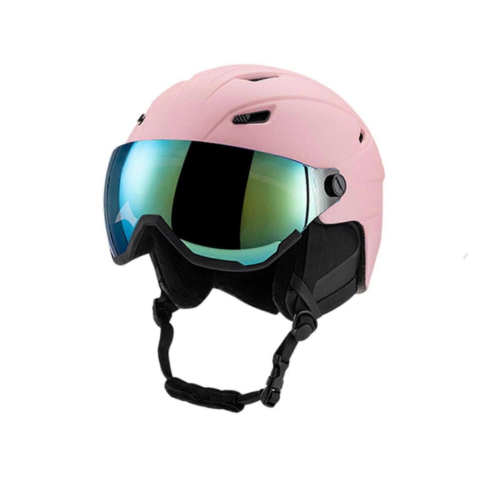 スノーボードヘルメット保護女性スケートボード用ウォームスノースポーツヘルメット51〜54cm