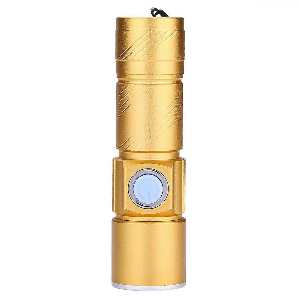 Super Mini LED Flashlight, Non-Slip Waterproof, Rechargeable USB