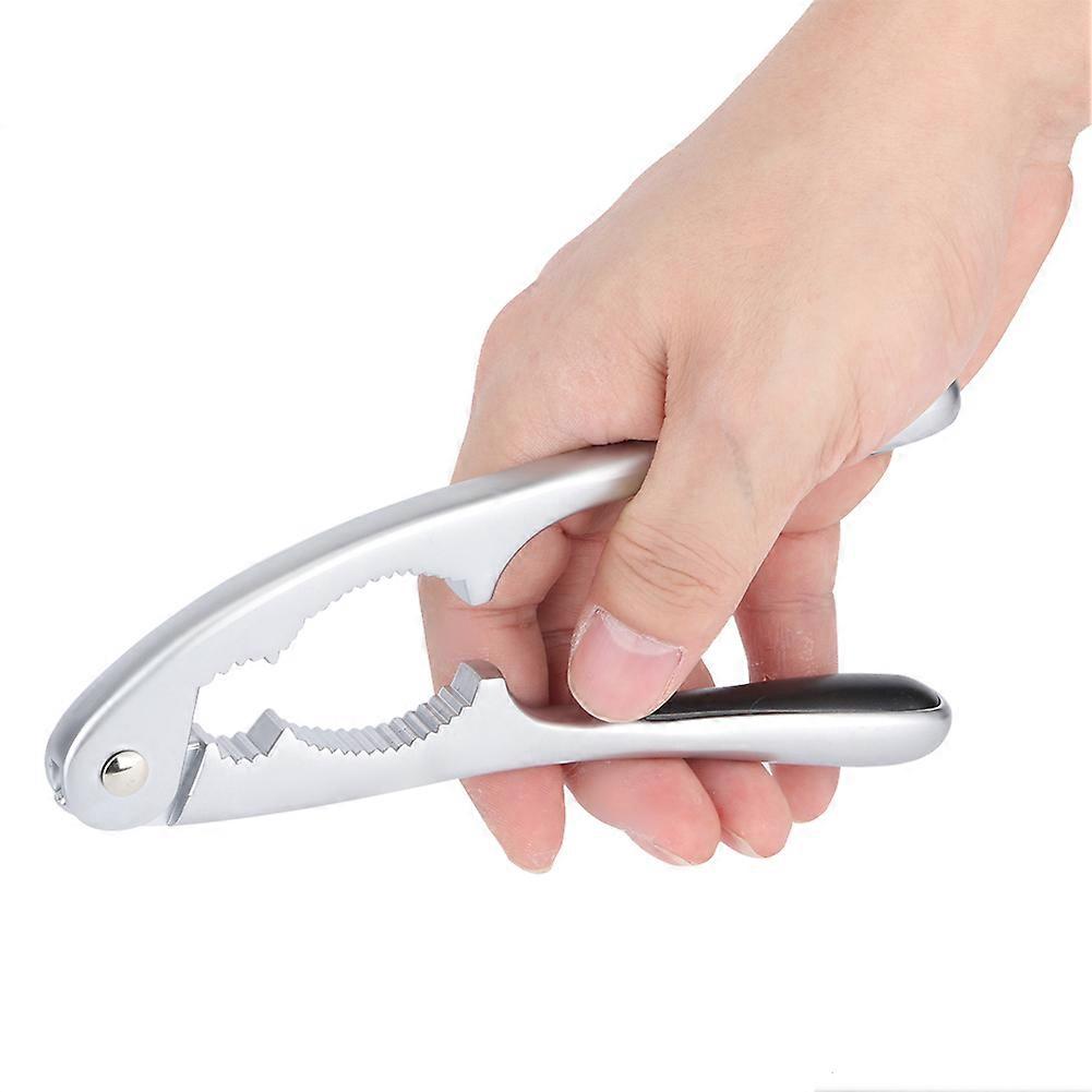 Zinc Alloy Nut Cracker Pliers 17x3.5cm Silver Kitchen Tool