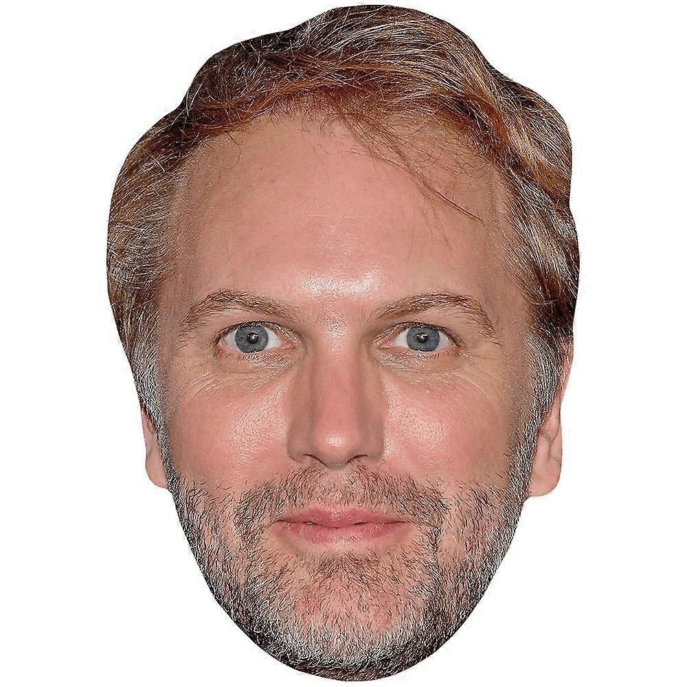 Florian Zeller (Beard) Celebrity Mask, Flat Card Face