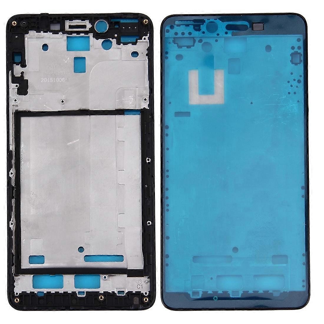 Για xiaomi Redmi Σημείωση 2 μπροστινή κατοικία LCD πλαίσιο bezel (μαύρο)