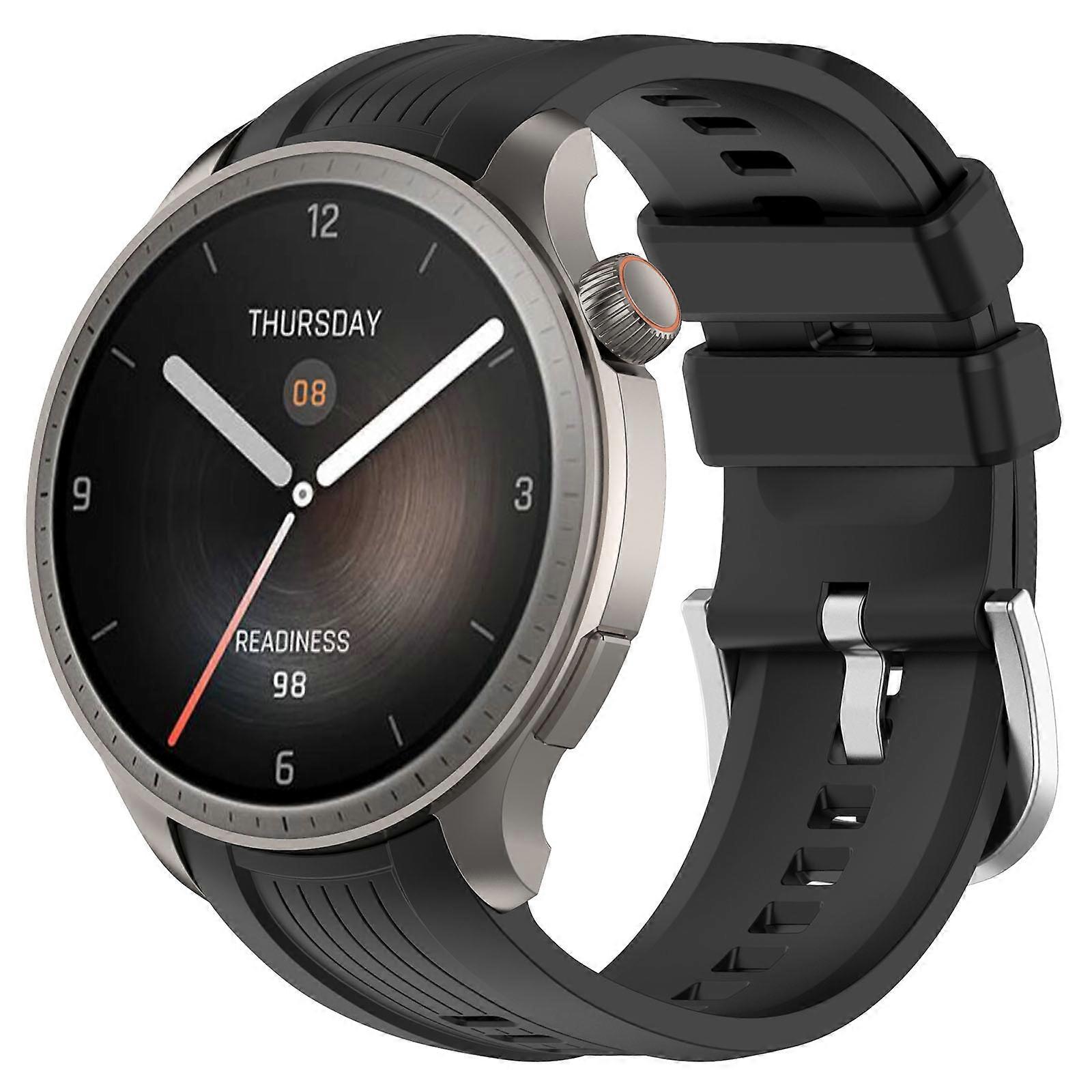 Vertical Texture Silicone Watch Band For Amazfit Balance A2286