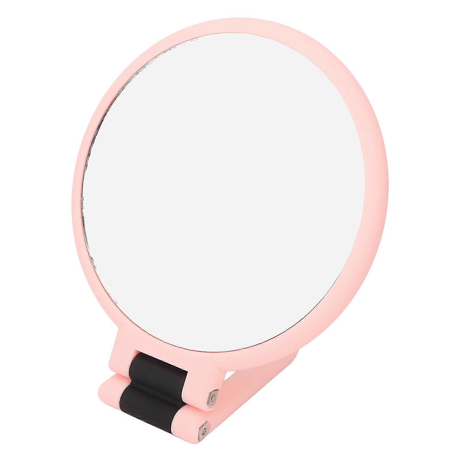 Double-Sided Magnification Portable Makeup Mirror with Metal Frame