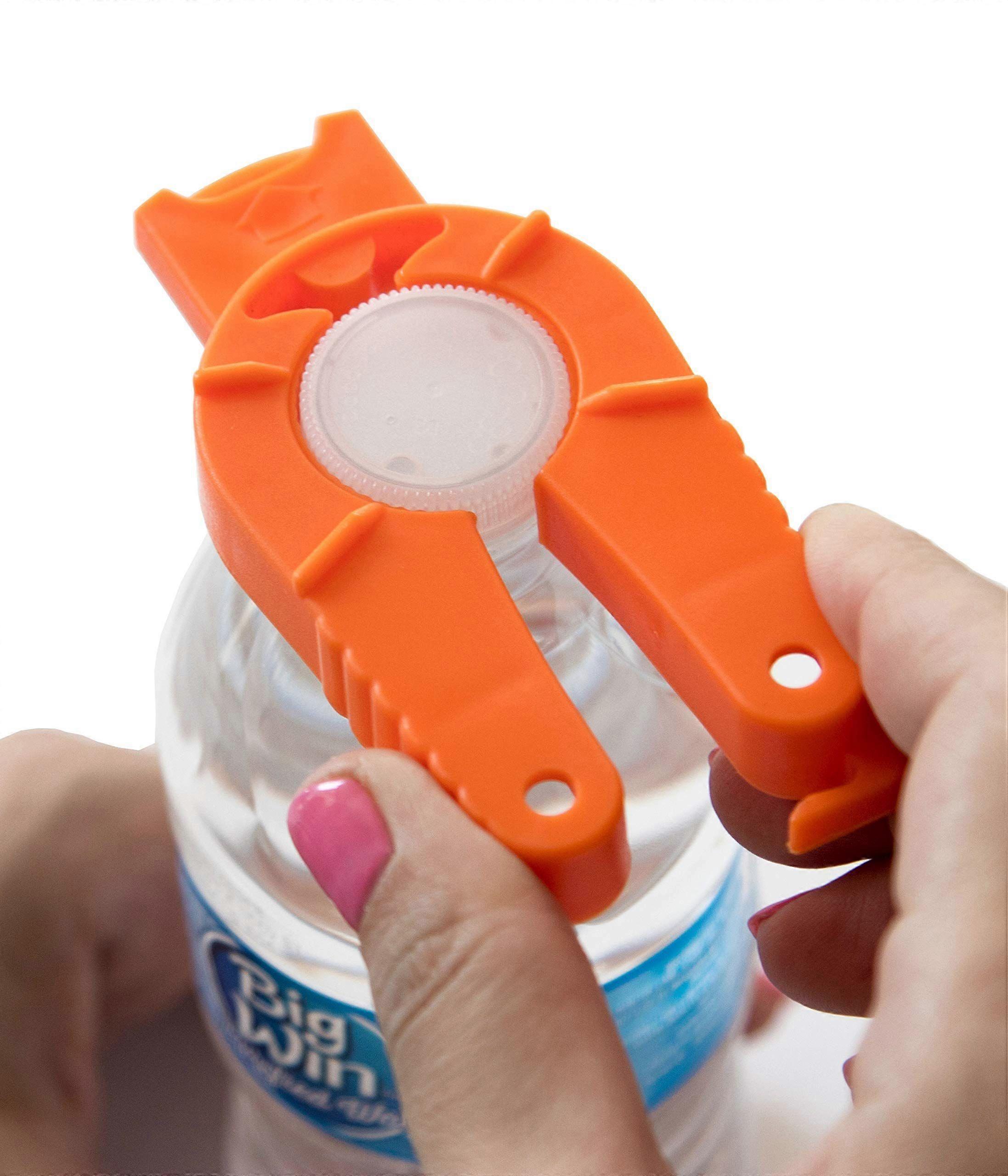 2-pack Multifunctional Bottle and Can Opener, Plastic Water Bottle, Twist-Off, Pull Tab Soup, for Weak Hands, Seniors