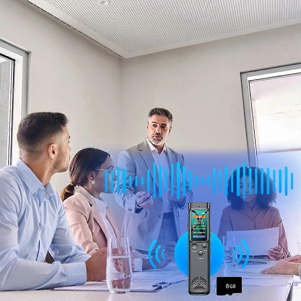 Digital Voice Recorder Portable Voice Activated Recorder with Full-Color TFT Screen Playback Song Pl