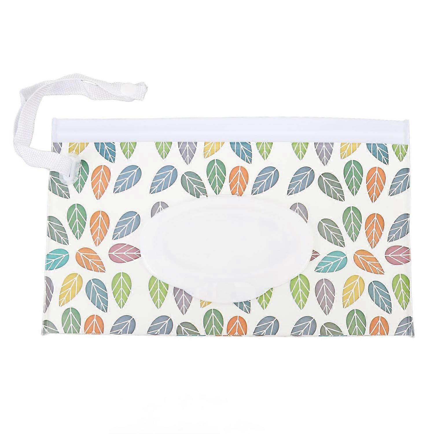 Baby Wipes Bag with Zip Large Size Refillable Pull Out Type Flip Lid Portable Wipes Dispenser for Tr