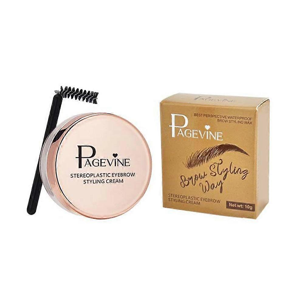 PAGE VINE Eyebrow Shaping Cream Colourless with Brush Last in Shape Makeup Tool
