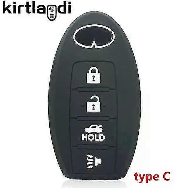 Unbrand Télécommande 3/4/5 boutons couvercle de clé pour Infiniti Q70 Q50 Q60 FX37 QX80 EX25 G35 G37