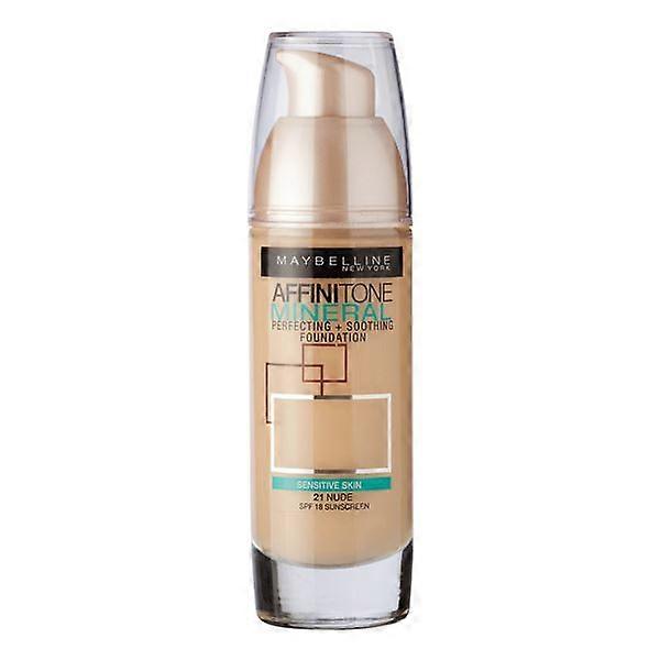 2 x Maybelline Affinitone Mineral Foundation SPF18 30ml - 021 Nude