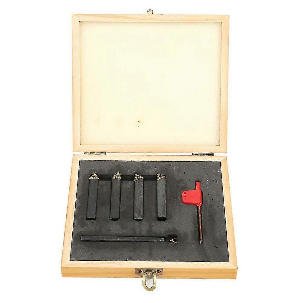 5Pcs Indexable Turning Tool Set Cemented Carbide Insert for Cutting Chamfering F4-1-10mm