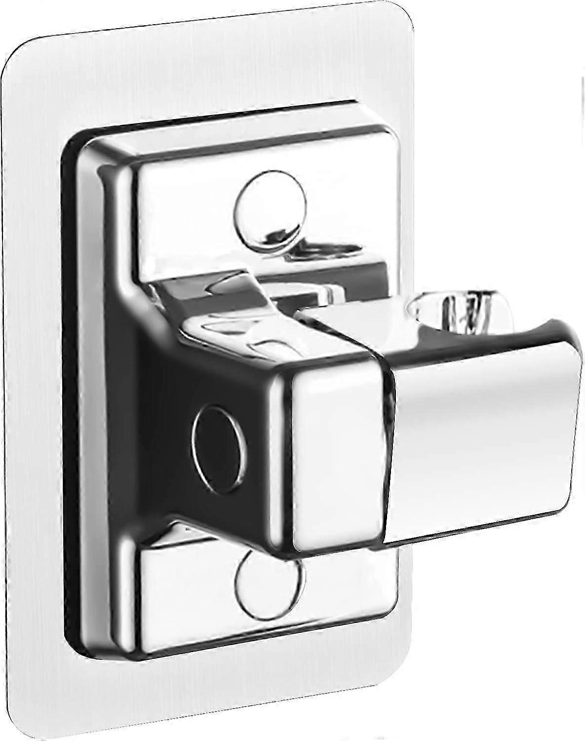 Shower Head Holder, Adjustable Angle Shower Holder, Strong Paste Hand Shower Bracket No Drilling, Universal Wall Mount Bracket
