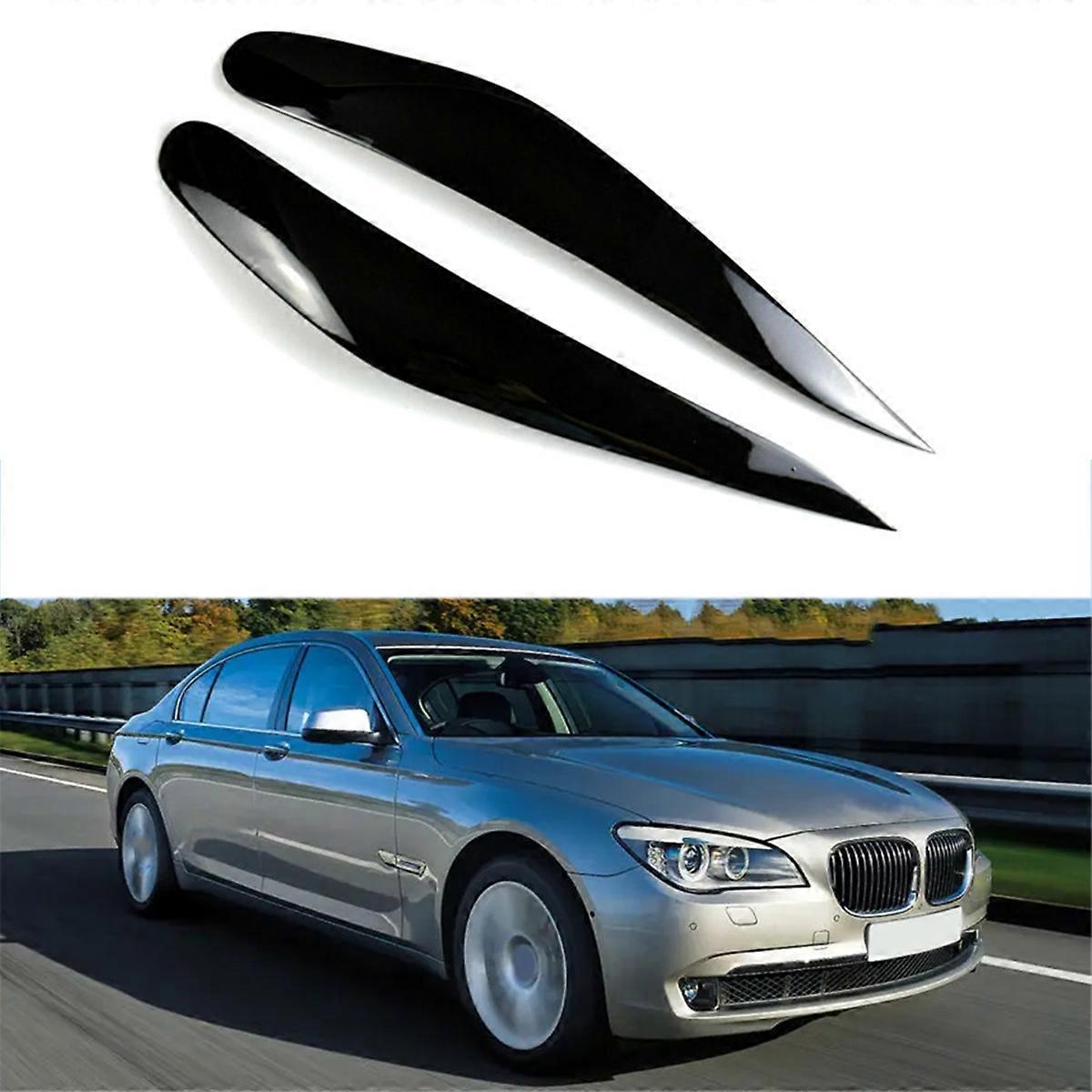 Pair Clear Headlight Lens Covers For BMW 7-Series F01 F02 2009-2015 – Polycarbonate Shells
