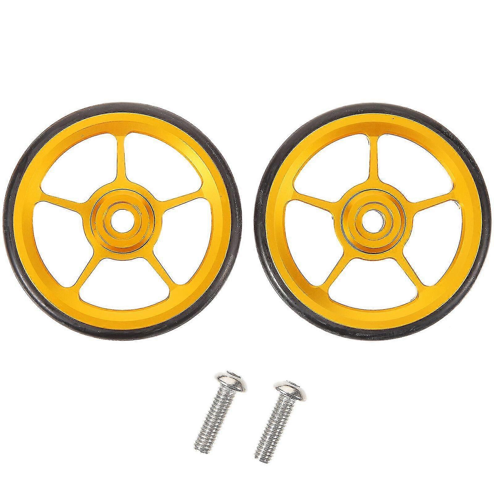 2pcs Replaceable Easy Wheels Multi-use Extension Wheels Sturdy Bike Part Bike Accessory Dxldv