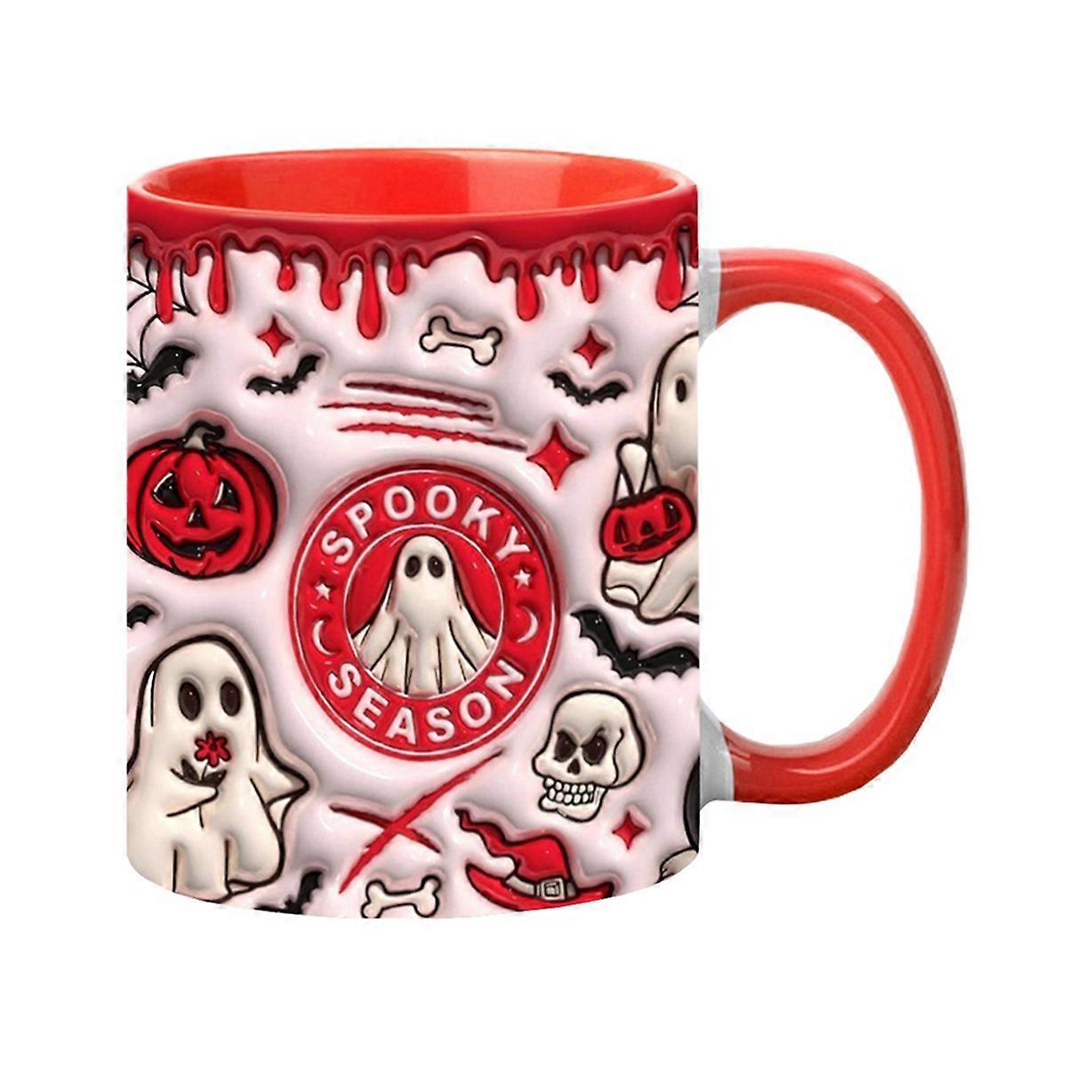 3D Halloween Coffee Cup Ceramic Espresso Cup with Handle 350ml SP-2