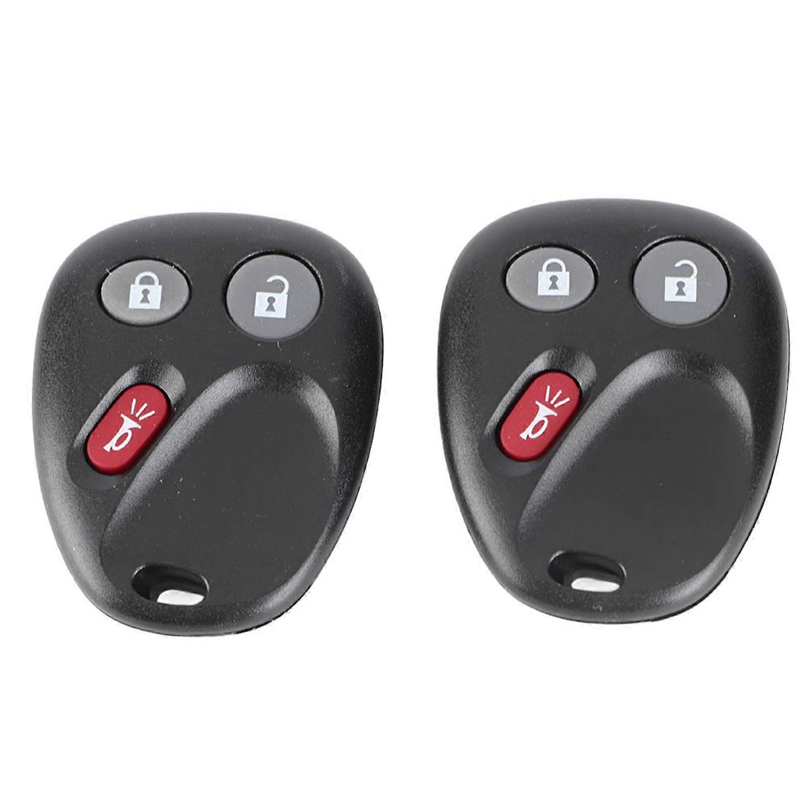 Car Remote Control Key 2pcs 3 Button Car Keyless Entry Remote Control Key Fob LHJ011