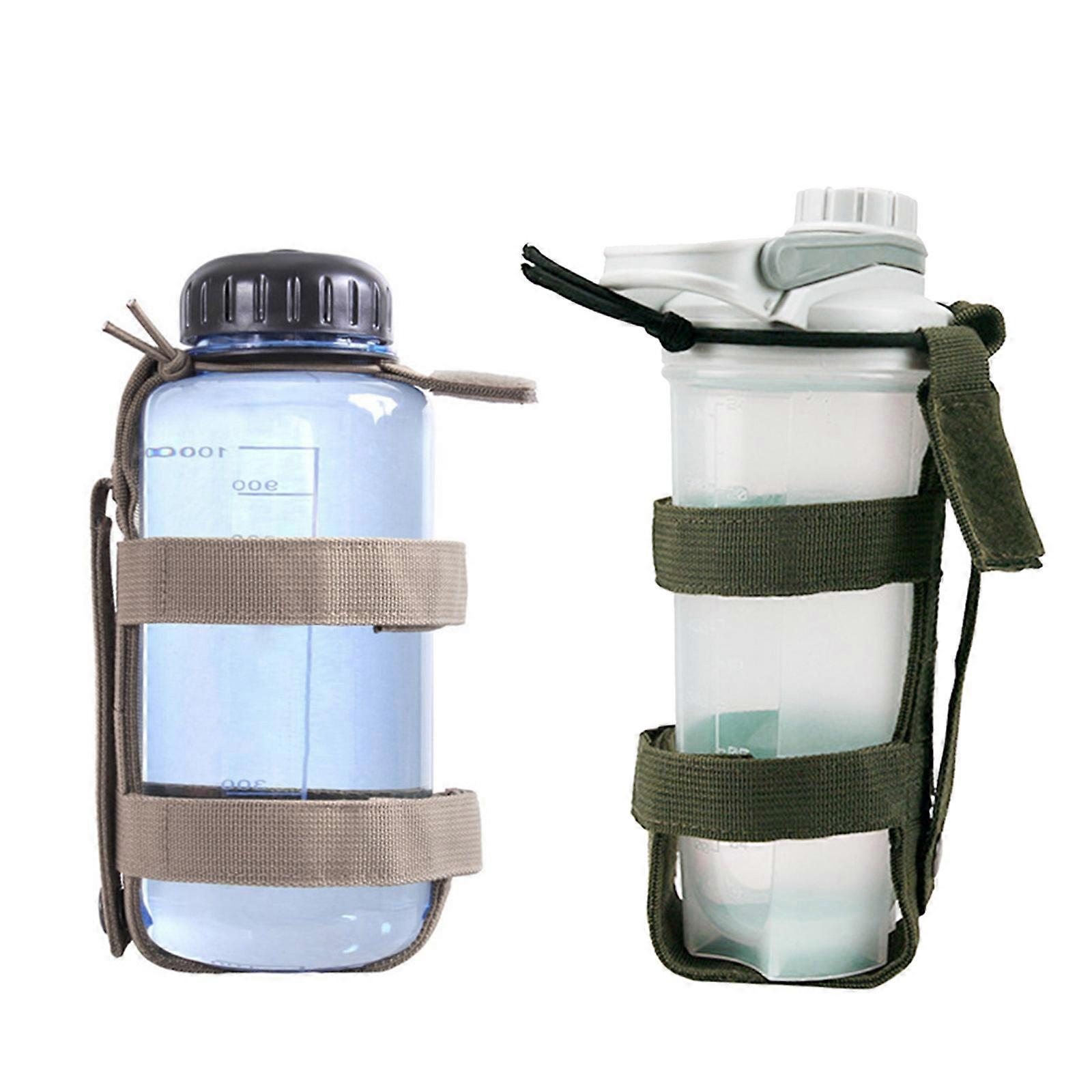 Molle Bottle Holder Waterproof Adjustable Drawstring Webbing Bottle Carrier Bag