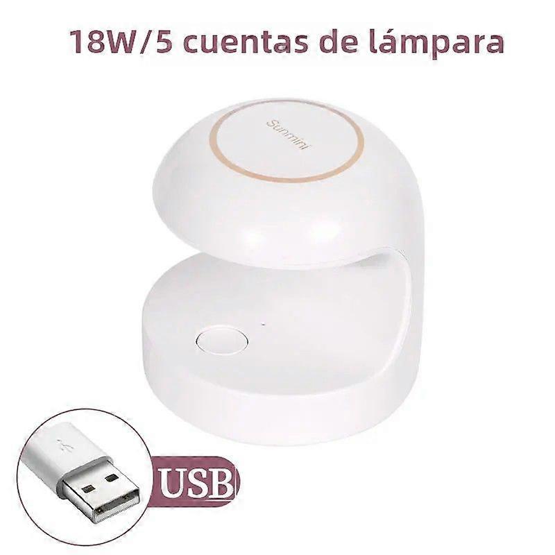 LULAA 54W UV LED Lâmpada de Unhas USB Recarregável Máquina de Manicure Profissional Secagem Rápida Unhas Gel Polonês com Material ABS, Acessório Essencial para Cuidados com as Unhas