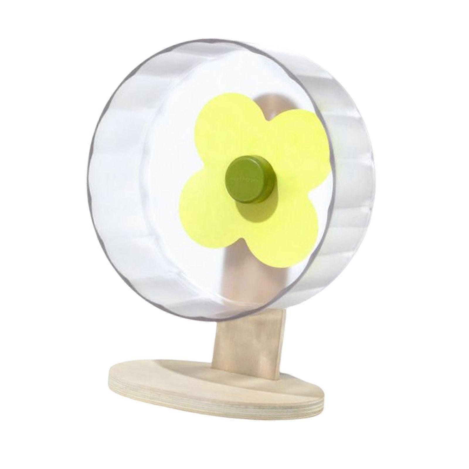 Hamster Exercise Wheel Silent 22cm Guinea Pig Running Toy Stable Adjustable Yellow