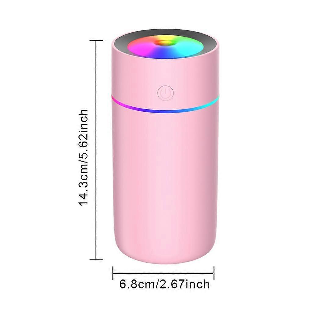 320ml Mini Car Air Humidifier Portable Air Freshener With LED Night Light USB Power Oil Diffuser For Car Interior Accessories
