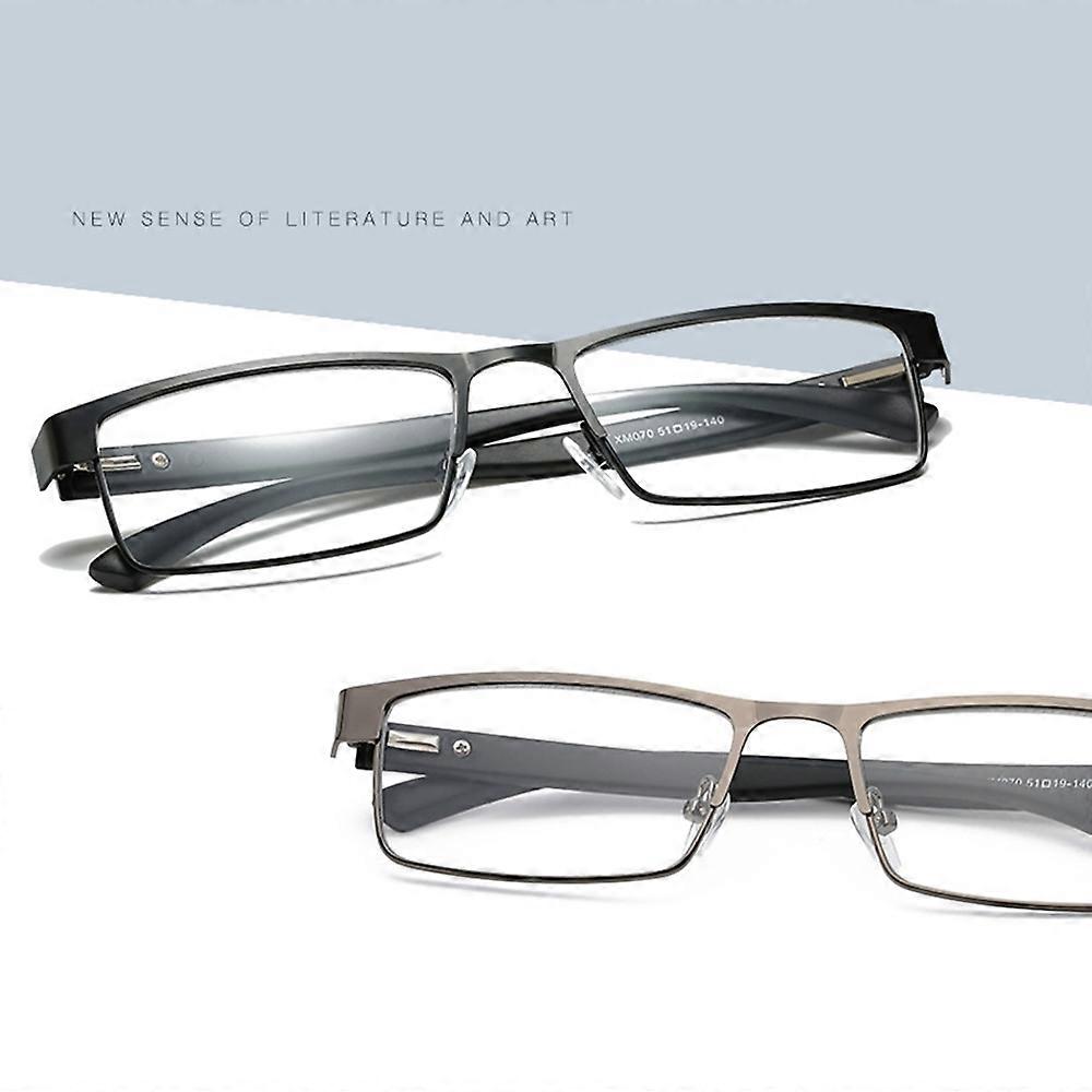 Simple Matel Frame Reading Glasses Hyperopia Eyeglasses +3.00D
