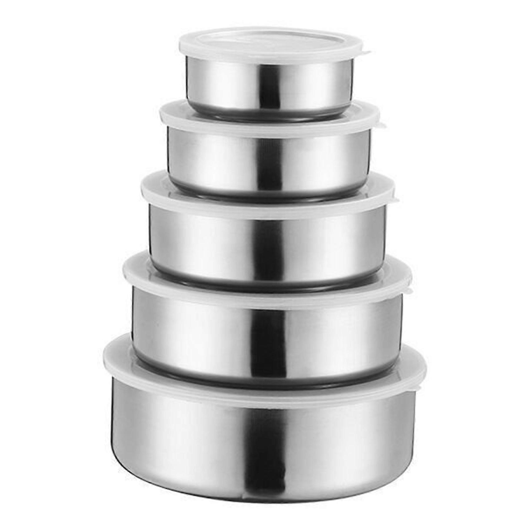 5 PCS Food Container Sealed Crisper Storage Lunch Box Bowls