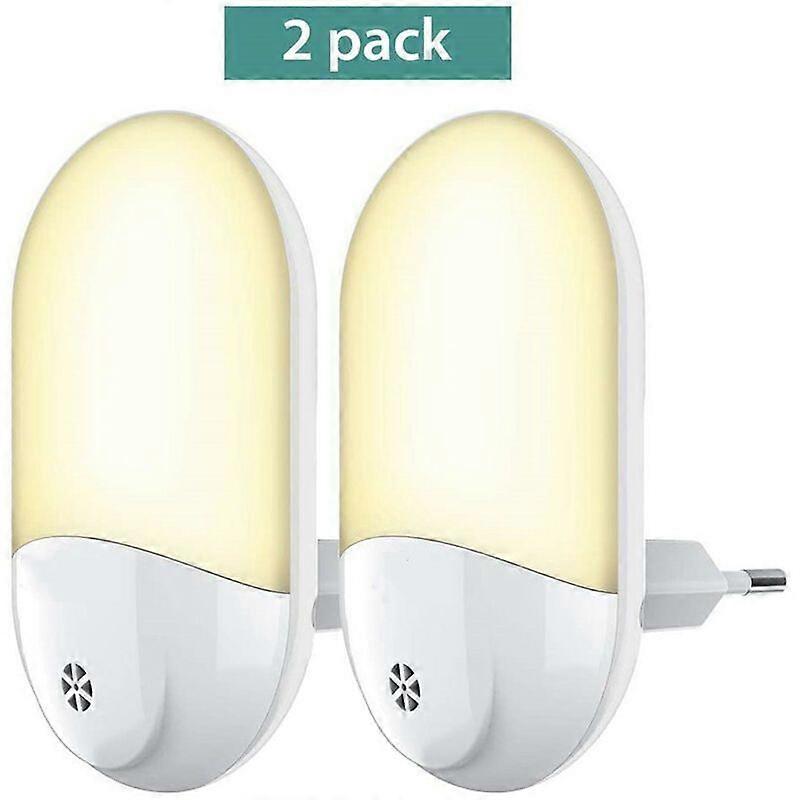 2Pcs,58*28.5*100mmChild LED Night Light Electric Plug Multicolor Automatic Plug-And-Play Nightlight AC