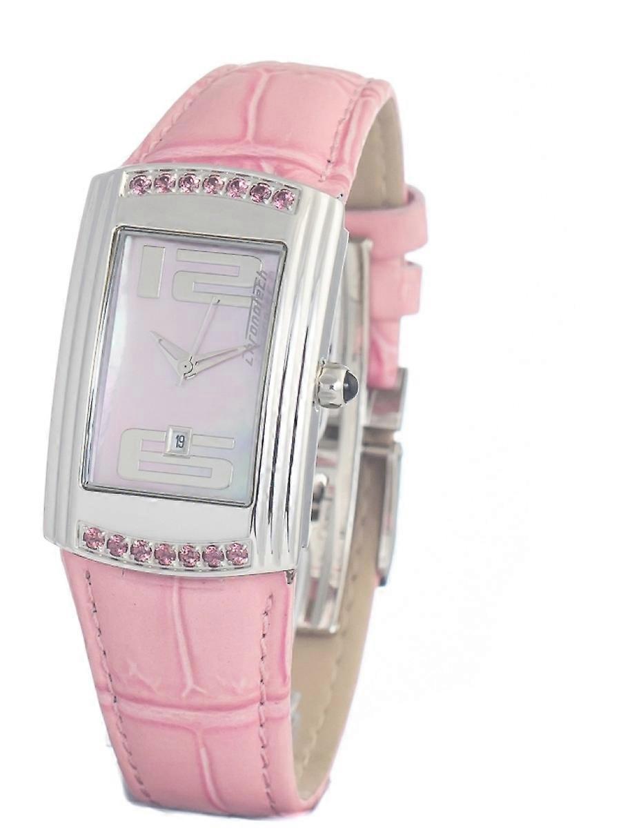 Chronotech Rosa Äkta Läder CT7017L-02S Damklocka