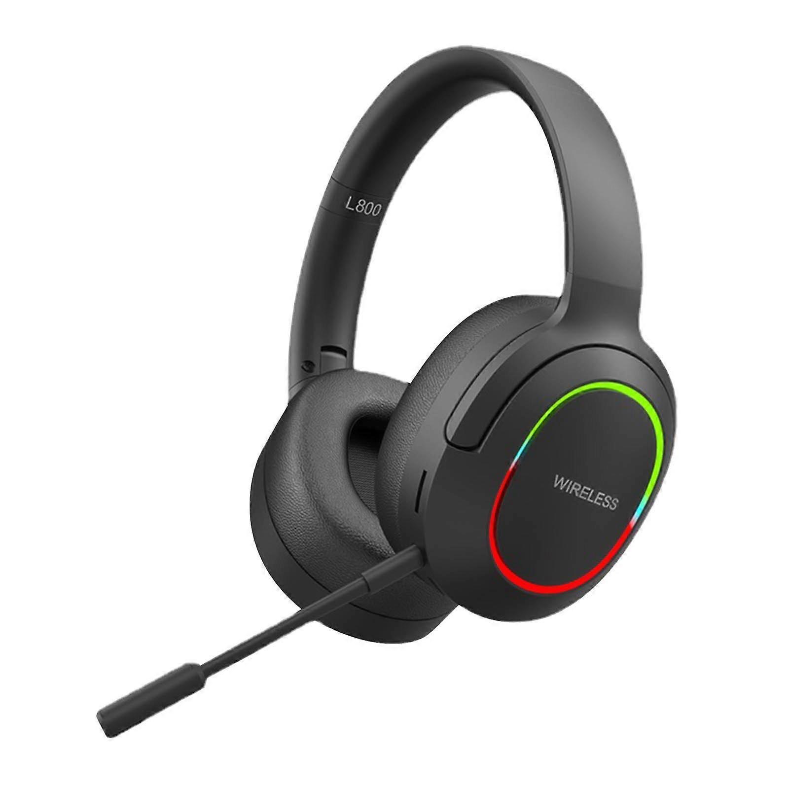 L800 Over-Ear Bluetooth Headphones LED Lighting Foldable Wireless Headphones Low Latency With Microphone And Breathing