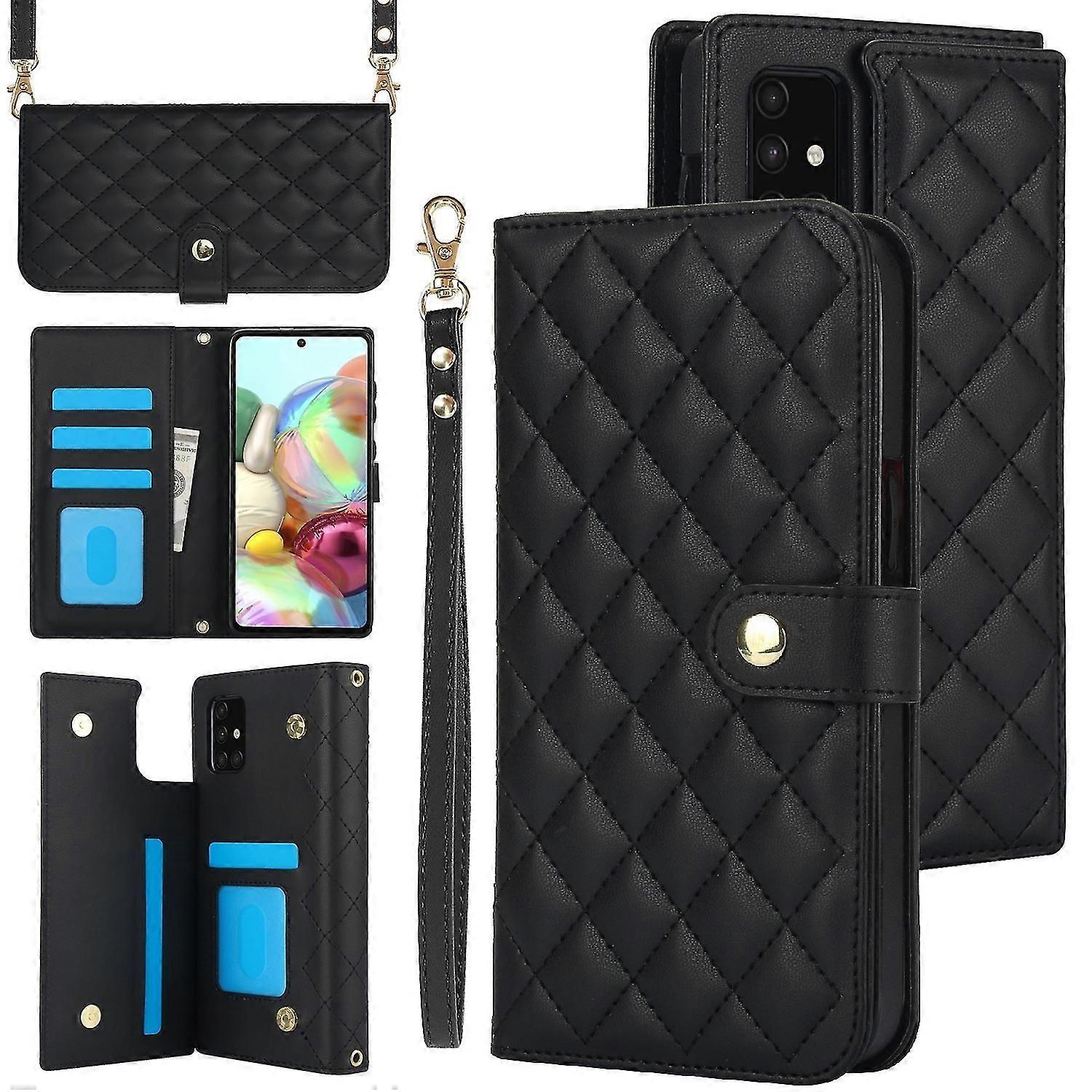 Rhombic Leather Case For Samsung Galaxy A71 4g