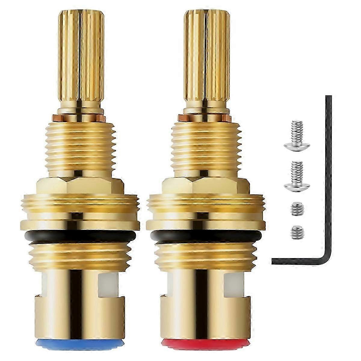 Brass 1-001 & 1-002 Ceramic Valve , Compatible for Brass Faucets, Brass Construction