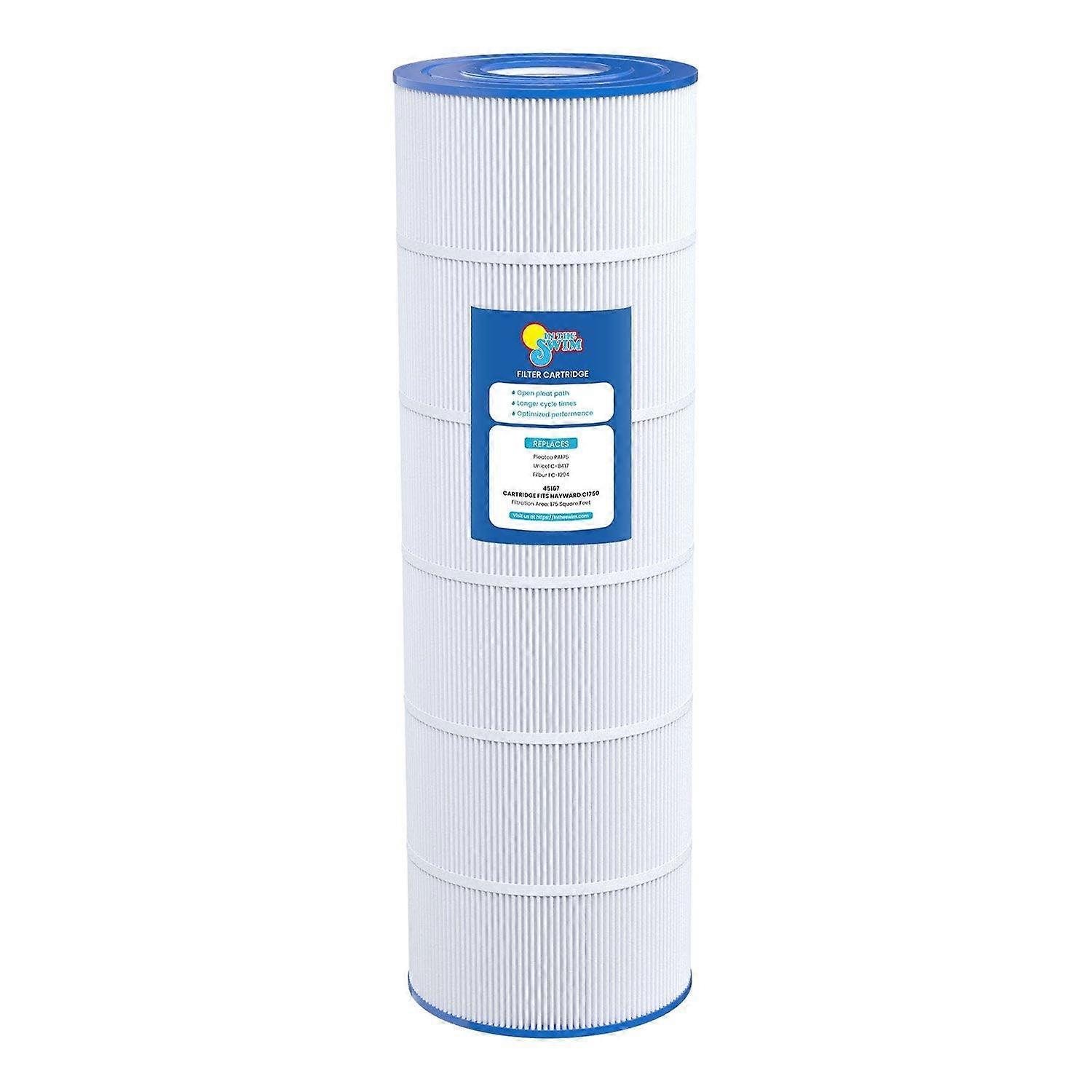Standard Pool Filter Cartridge Replacement for Hayward Star Clear C1750, 4-Pack, Durable Material, Easy Install
