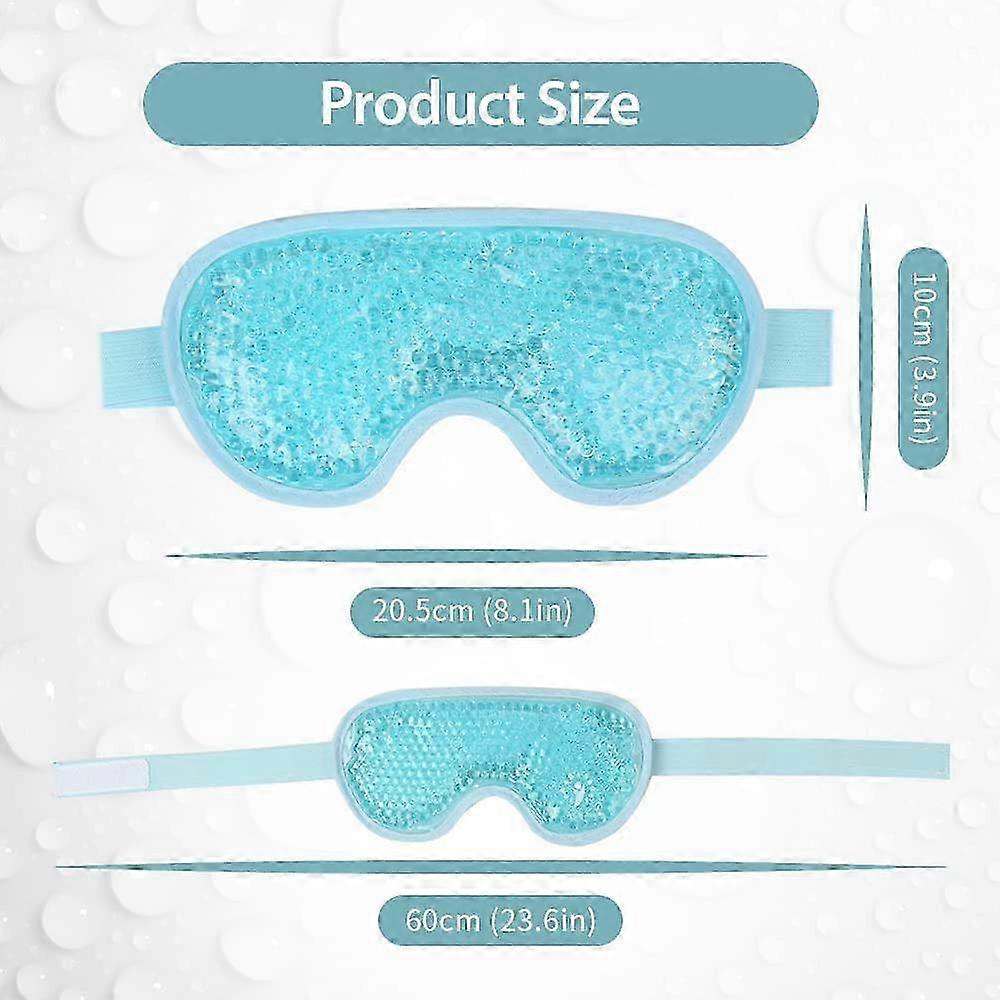 Sleep Eye Mask with Cold and Hot Compress PVC Gel Ice Bag and Ice Bead Compression