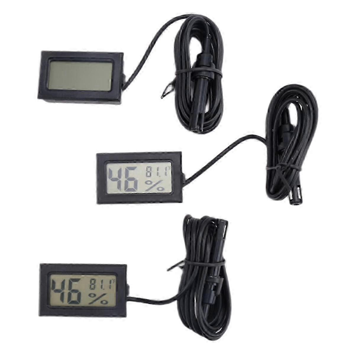 Digital Thermometer Hygrometer with Probe Indoor Temperature Humidity