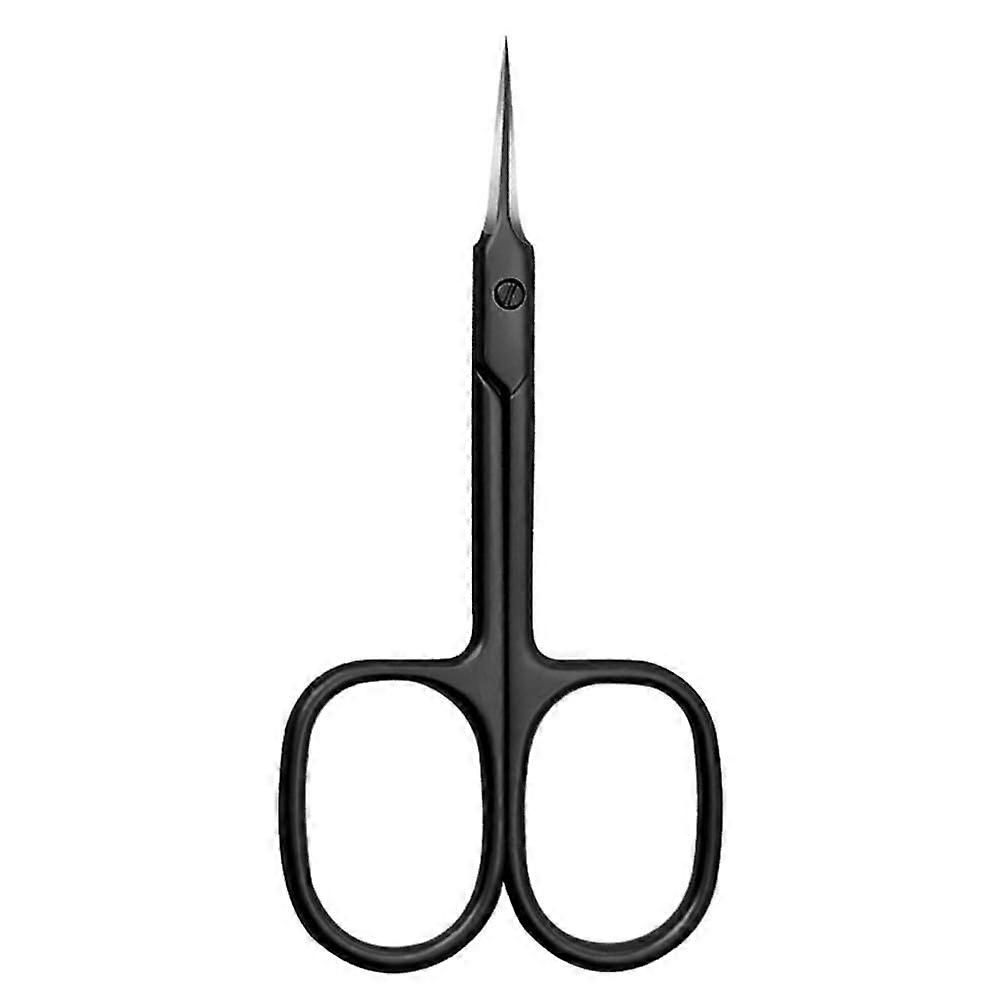 Cuticle Scissors Extra Fine Cuticle Trimmer for Manicure and Pedicure Blade Curve Precise Pointed Tip Grooming Kit for Nail Art,Black,h
