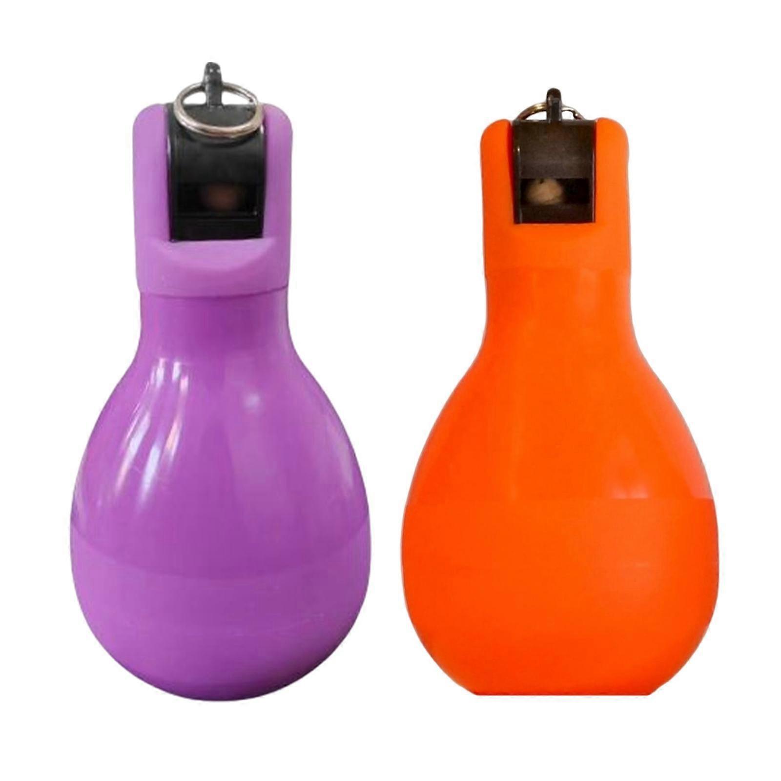Training Whistle Portable Sports PVC Hand Whistles for Referee Orange Violet