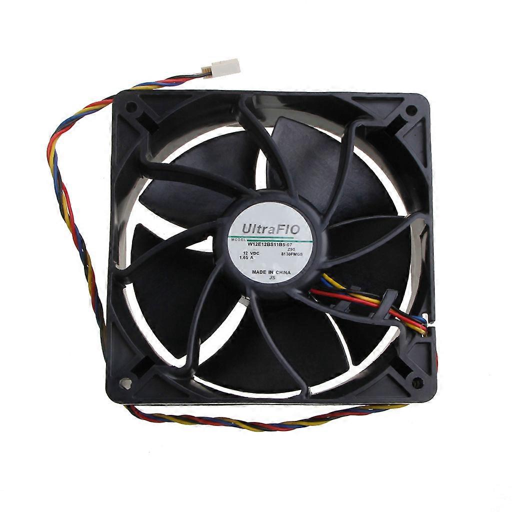 W12E12BS11B5-07 ανεμιστήρας CPU για το συνεχές ρεύμα 12V CFM PWM 6000RPM 4p για τον διπλό ανεμιστήρα βίας ανεμιστήρων 120x120x38mm ρουλεμάν ETH